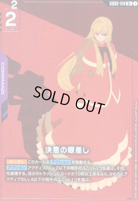 画像1: 決意の眼差し(R+)(GD03-114) (1)