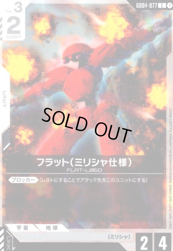 画像1: フラット(ミリシャ仕様)(C)(GD04-077) (1)