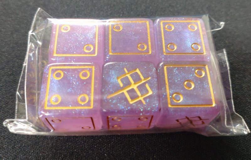 画像1: ST09 ダイス 6個入り(ピンク) (1)